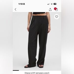 Lululemon Athletica Black Relaxed Trousers